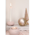 Pink Porcelain Candle Holders For Home Decoration
